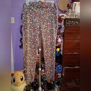 Floral Patterned Pants